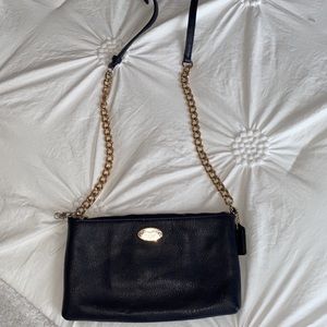 Dark navy coach purse